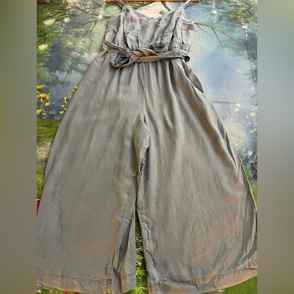 Maurice’s Chambray Jumpsuit, Blue, Size L, EUC - Picture 3 of 8